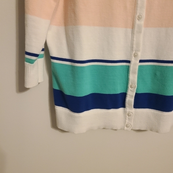 Merona | Women's Color Block Cropped Cardigan Sweater (Size XL) - Picture 6 of 8